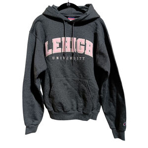 Champion Leigh University Sweatshirt Hoodie with Pink Logo Brand NWOT!